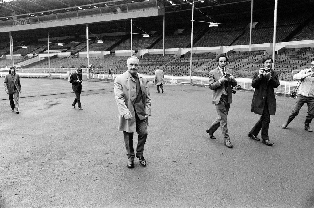 Bill Shankly Liverpool manager by Charlie Owens