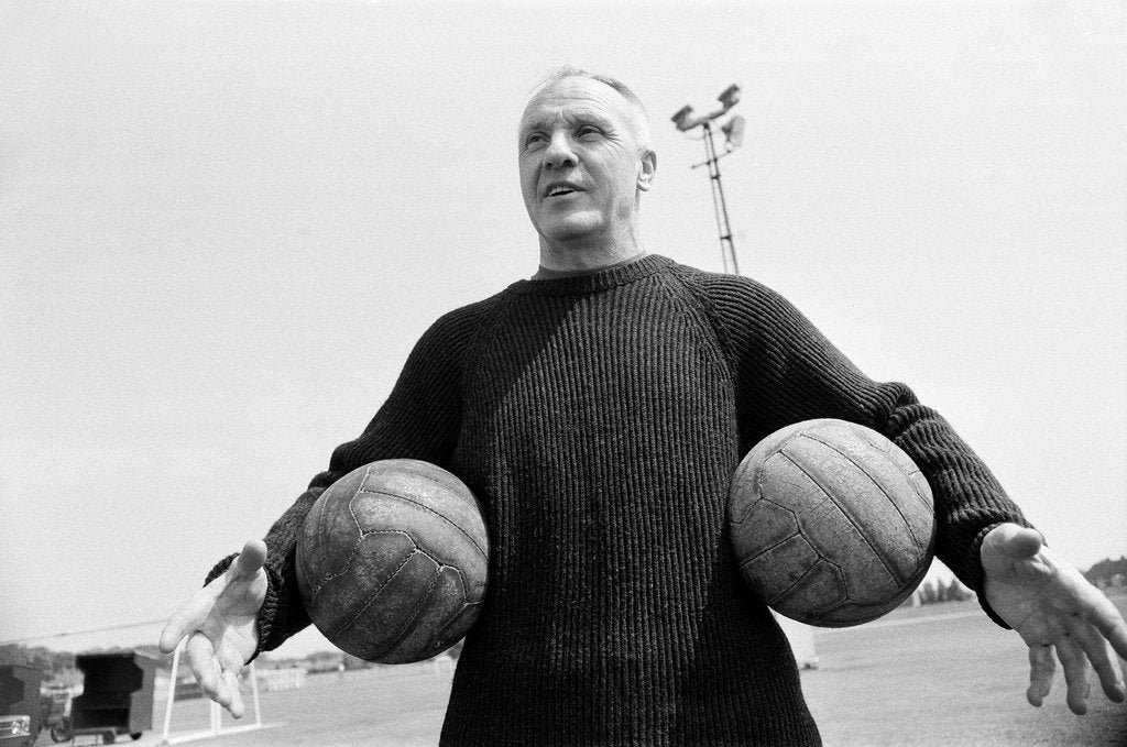 Detail of Bill Shankly Liverpool manager by Eddie Sanderson