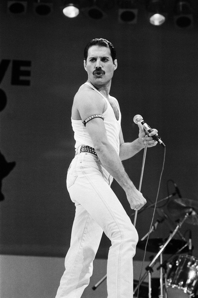 Detail of Freddie Mercury by Daily Mirror