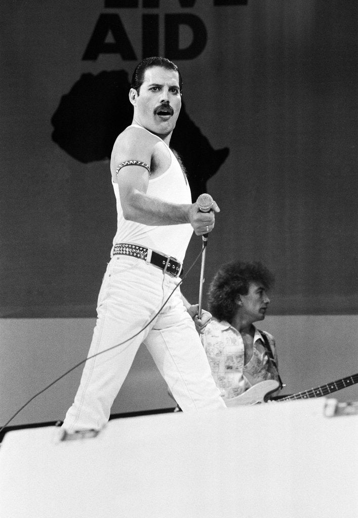 Detail of Freddie Mercury by Daily Mirror
