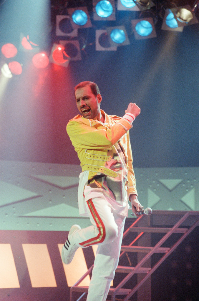 Detail of Freddie Mercury 1989 by Nigel Wright