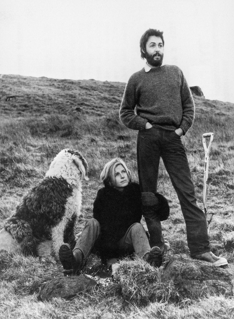 Detail of Paul and Linda McCartney 1971 by Daily Record