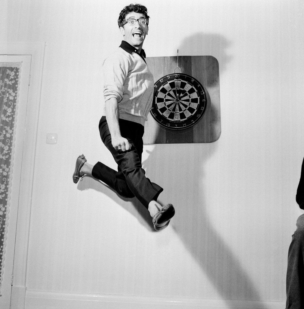 Detail of Freddie Garrity of Freddie and The Dreamers by Eastwood