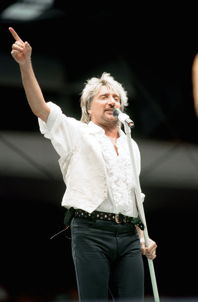 Detail of Rod Stewart 1995 by Staff
