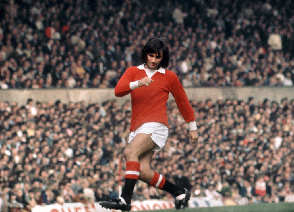 Detail of George Best action for  Manchester United October 1971. by Staff
