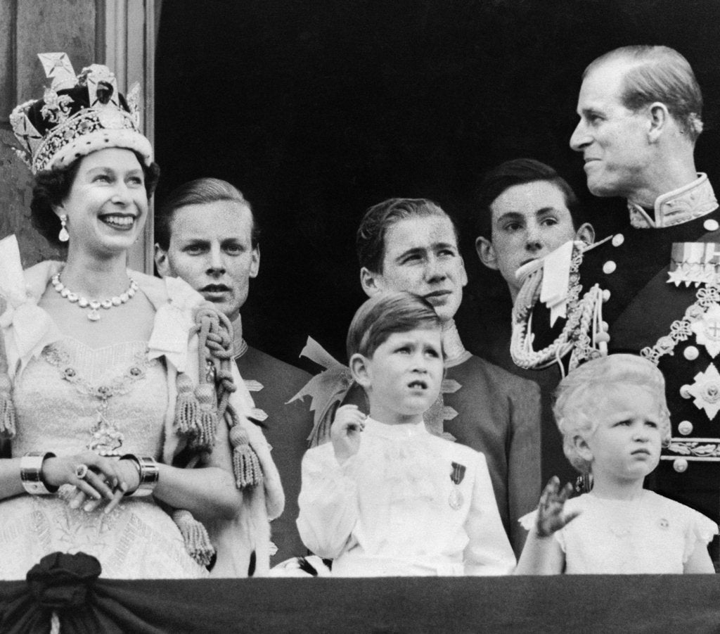 Detail of Royal Family on Balcony at Buckingham Palace by Daily Mirror