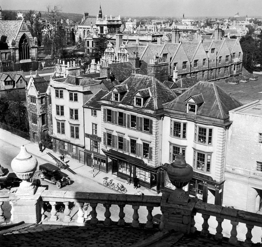 Detail of Oxford rooftops, circa 1935. by Staff