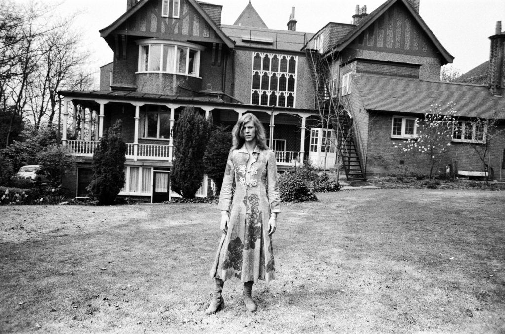 Detail of David Bowie, Haddon Hall, 1971 by Peter Stone
