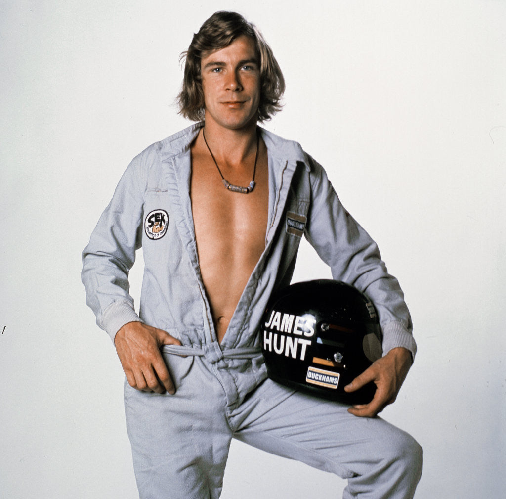 Detail of Racing driver James Hunt by Arthur Sidey