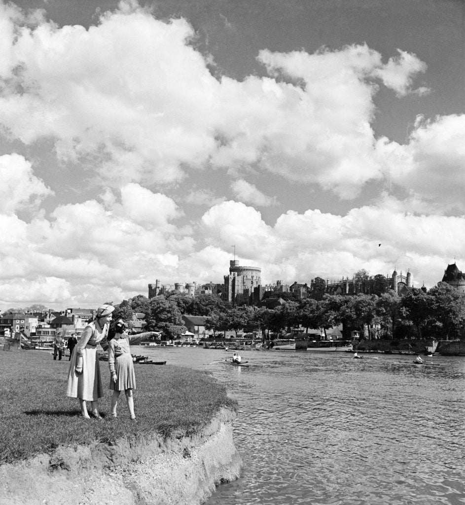 Detail of Windsor Castle, Berkshire, 1952 by Staff