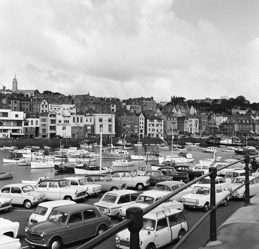 Detail of St Peter port harbour 1965 by Staff