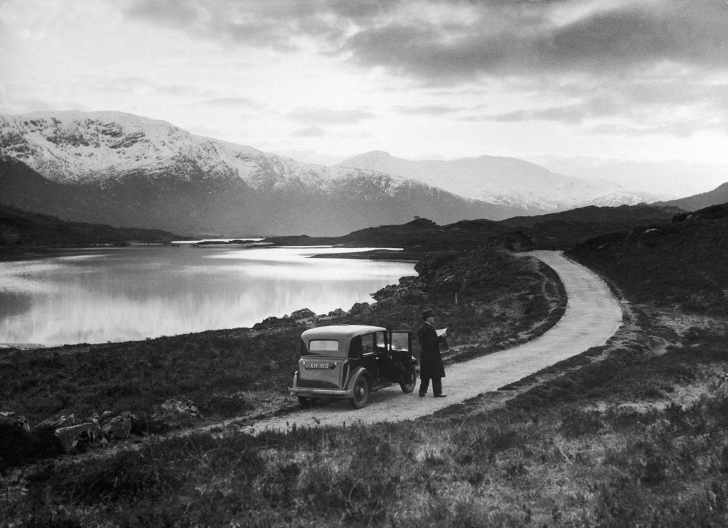 Detail of Loch Cluanie 1936 by Staff