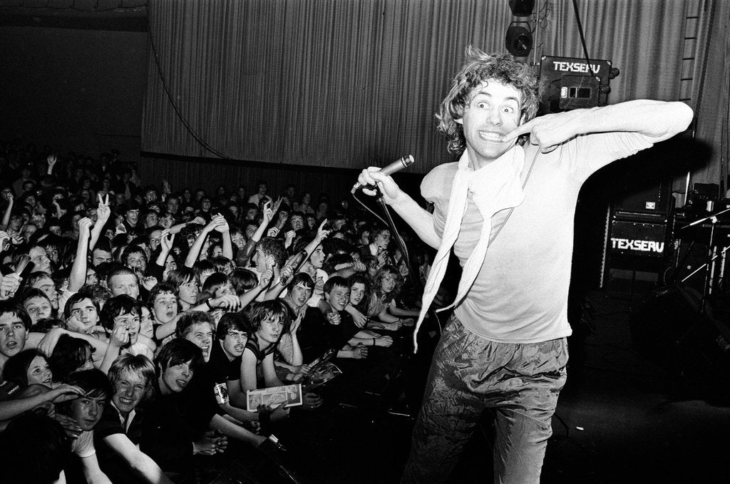 Detail of Boomtown Rats in Birmingham, 1979 by Staff
