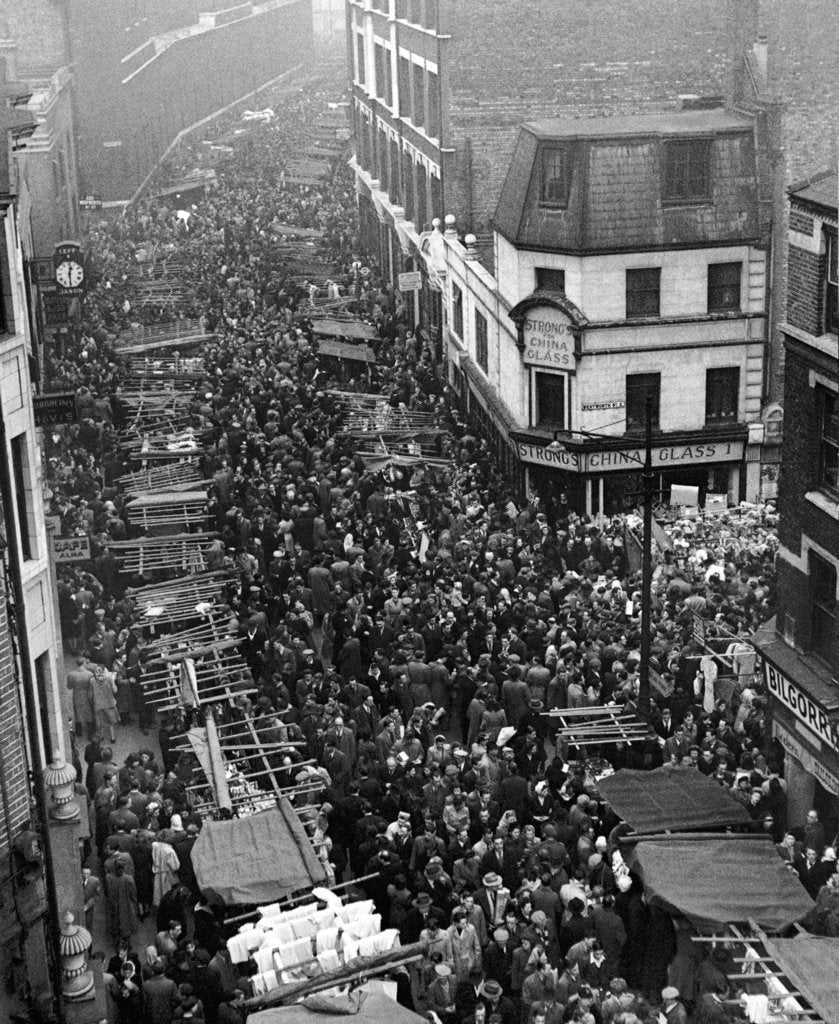 Detail of Petticoat Lane 1948 by George Greenwell