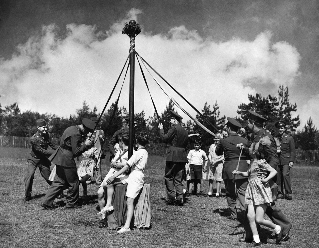 Detail of Maypole 1942 by Staff