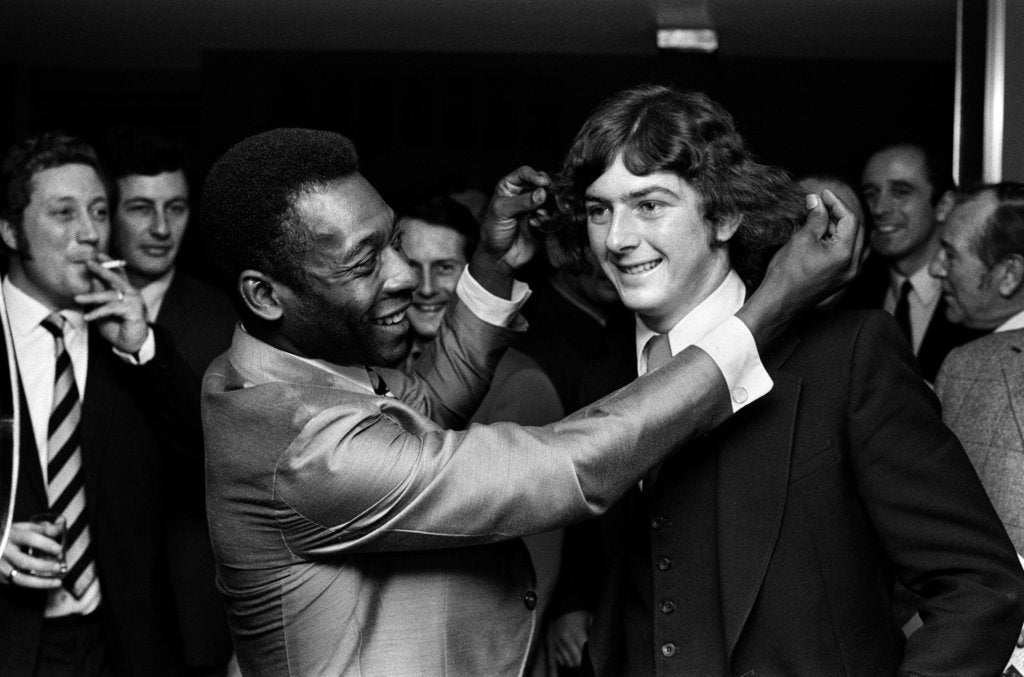 Detail of Pele in Birmingham 1972 by Birmingham Post and Mail Archive