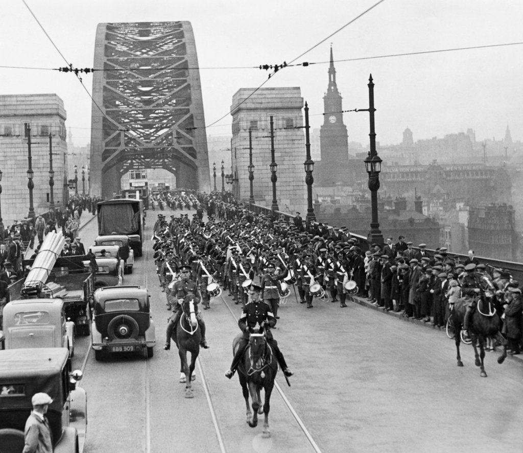 Detail of Army bands for tattoo 1936 by Staff