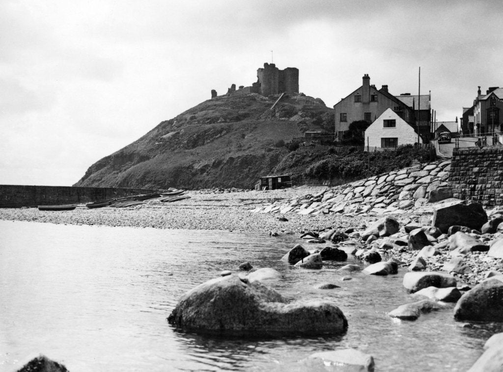 Detail of Criccieth Castle 1950 by Mail Archive