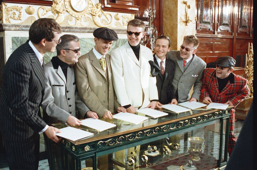 Detail of Madness ska group 1984 by Kent Gavin