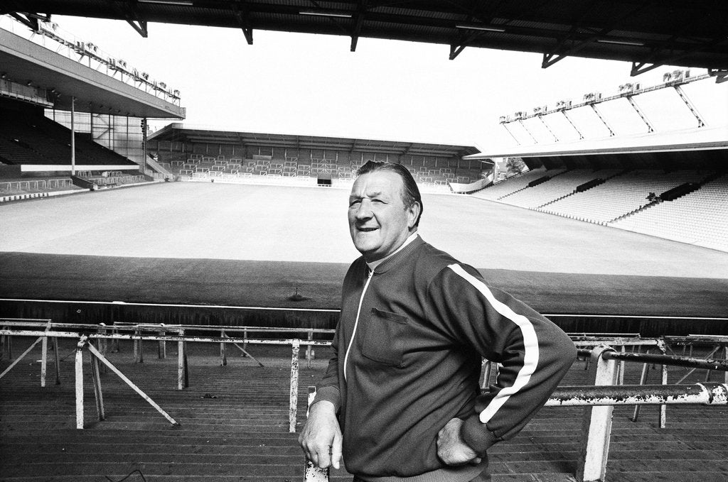 Detail of Bob Paisley Liverpool manager by Charlie Owens