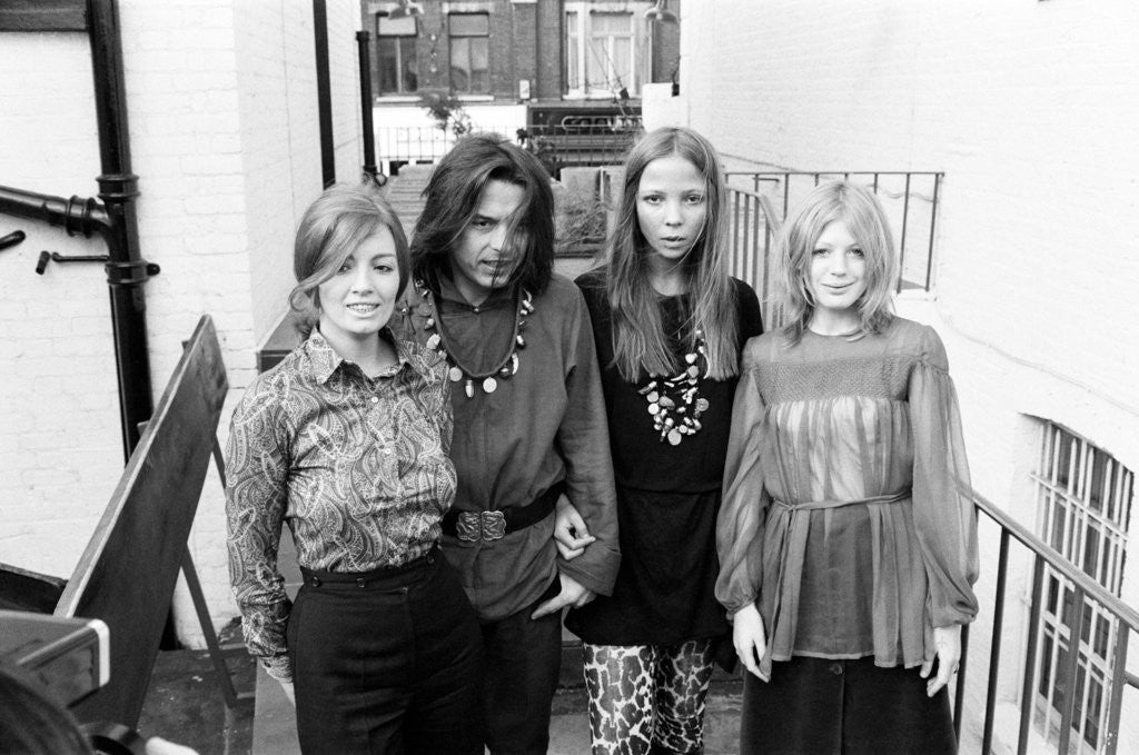 Detail of Marianne Faithfull by Eric Harlow