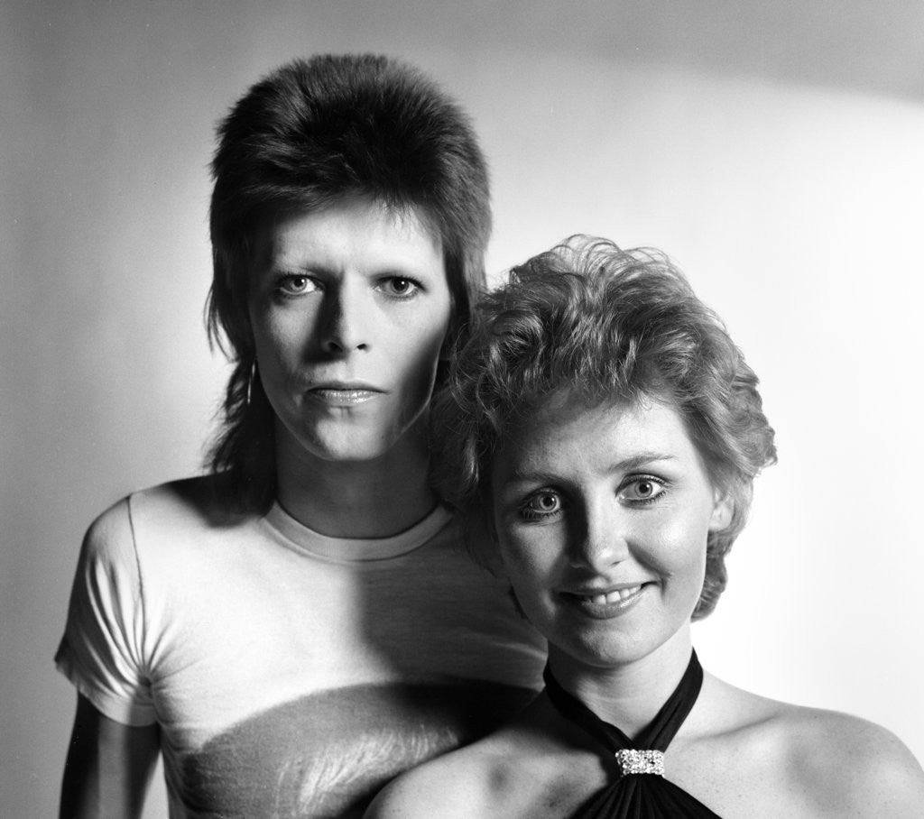 Detail of David Bowie 1973 by Kent Gavin