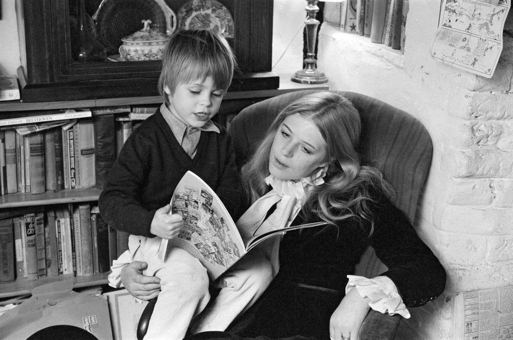 Detail of Marianne Faithfull 1971 by Bill Rowntree