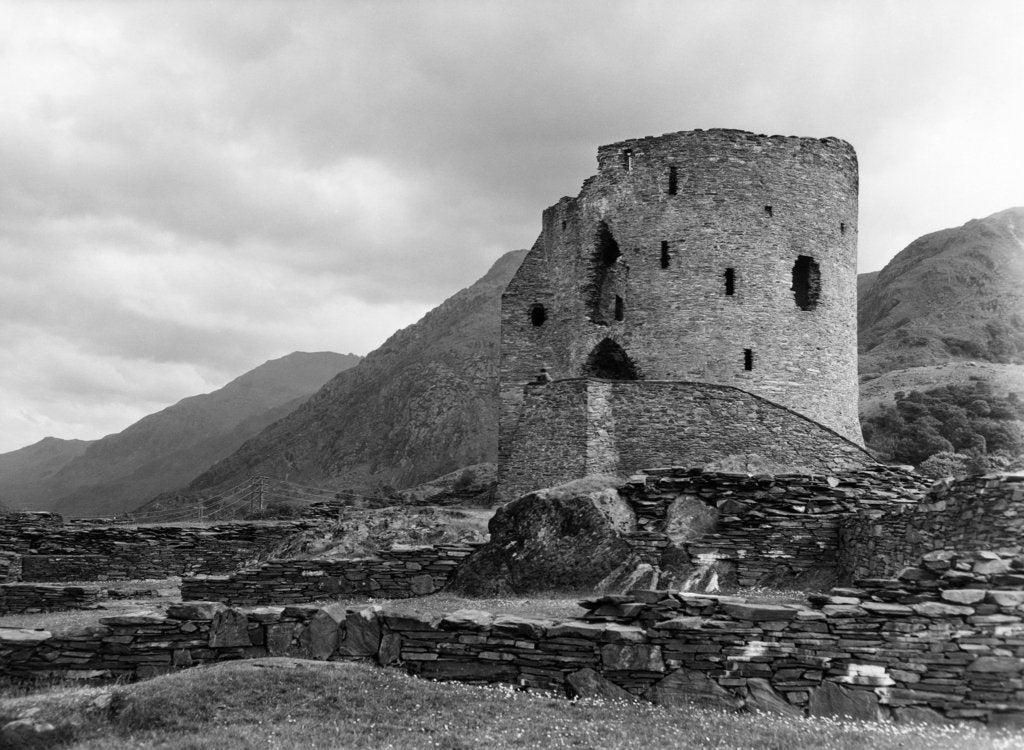 Detail of Dolbadarn Castle 1959 by Western Mail Archive