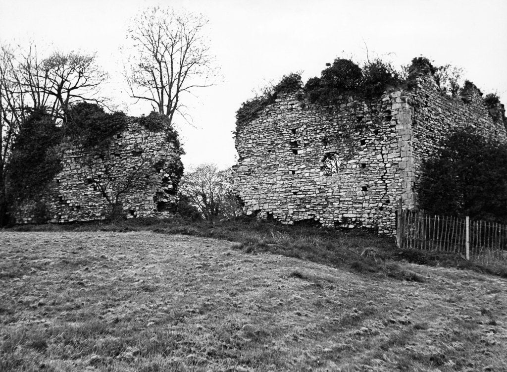 Detail of Dinas Powys Castle 1967 by Western Mail Archive