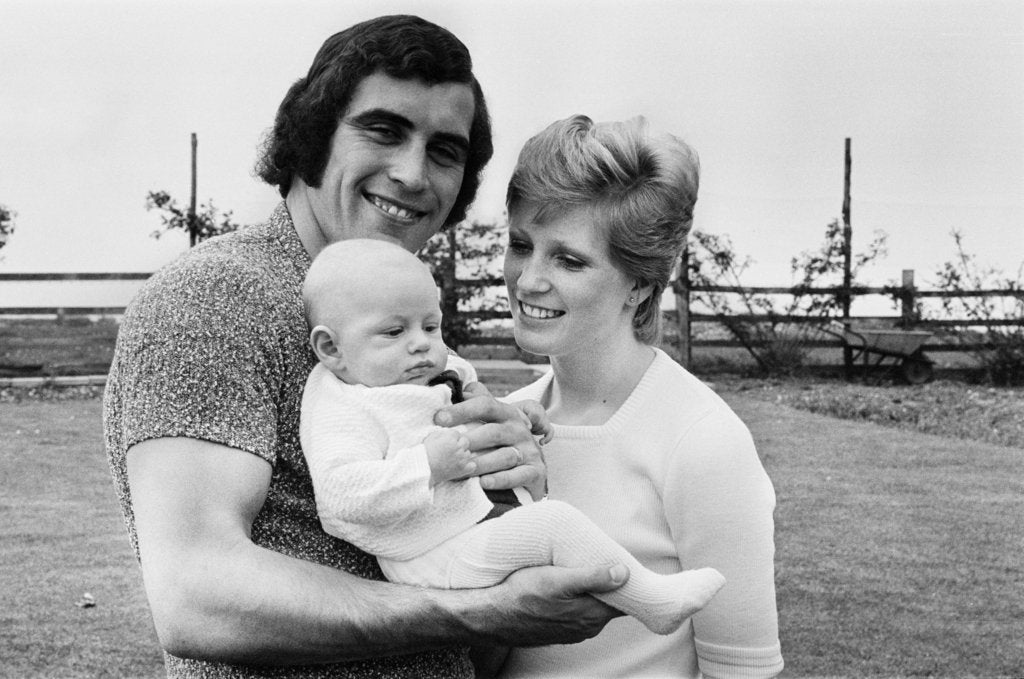 Detail of Peter Shilton and family 1973 by Bill Ellman