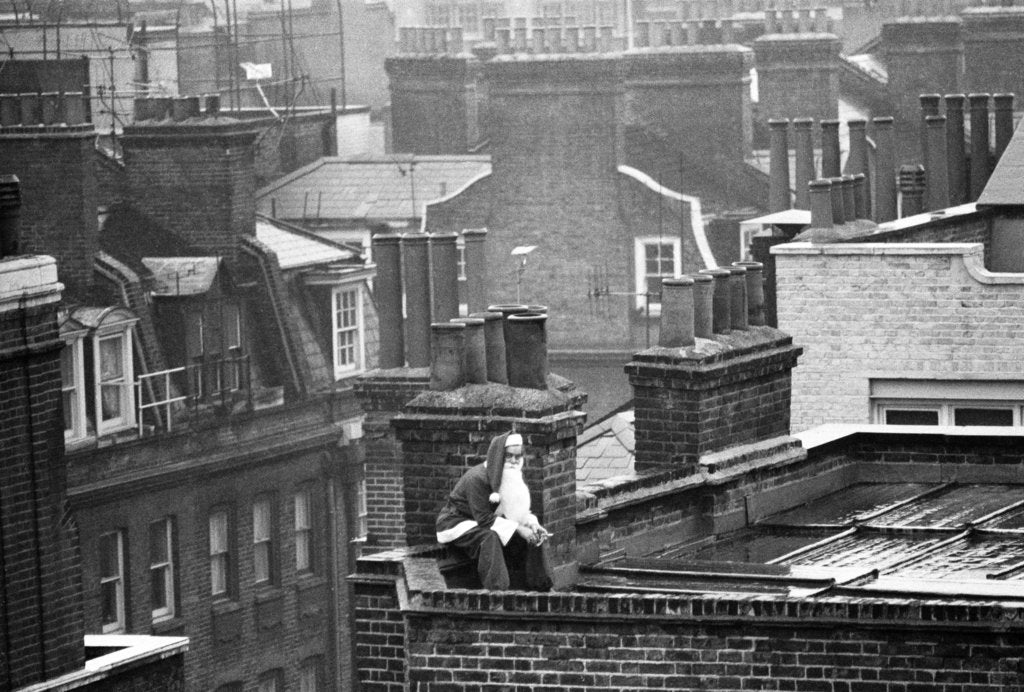 Detail of Father Christmas 1970 by Kent Gavin