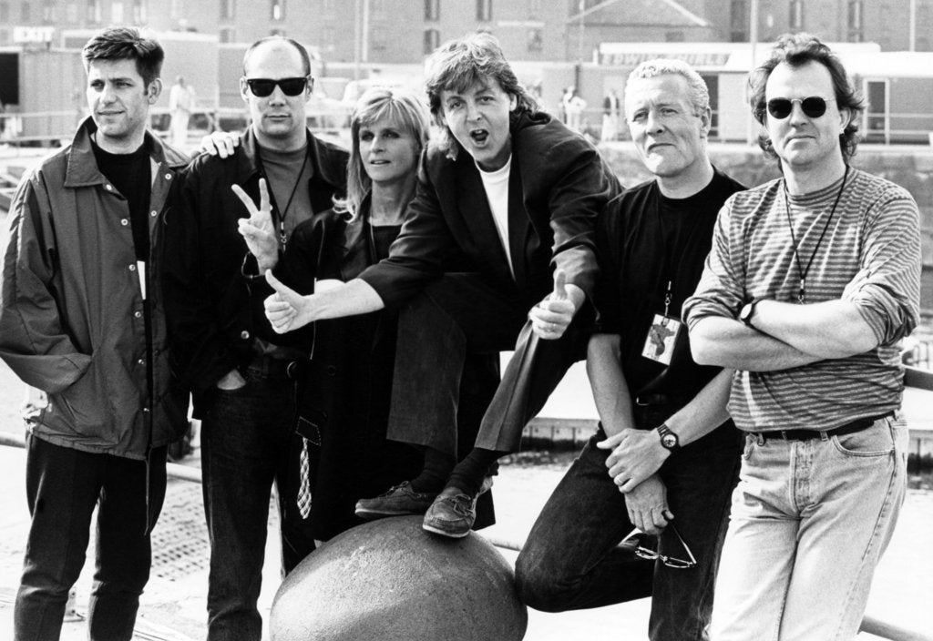 Detail of Paul McCartney in Liverpool, 1990 by Tony Kenwright