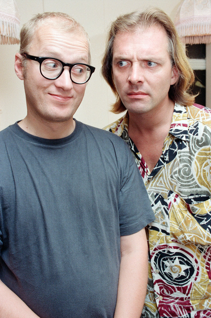 Detail of Rik Mayall and Ade Edmondson, 1991 by Wright