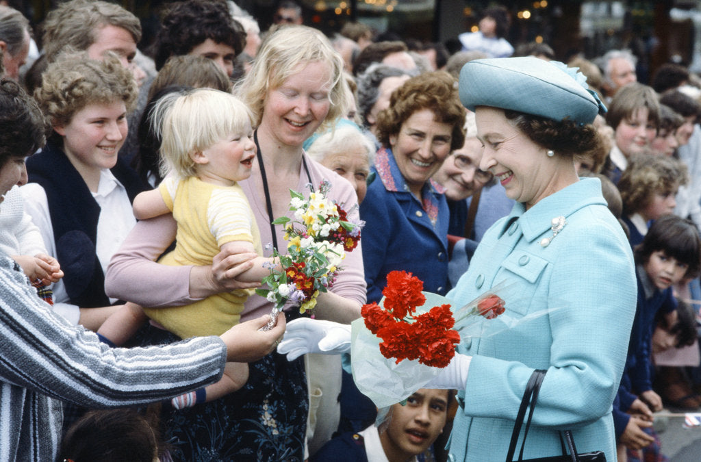 Detail of Queen visit to Australasia1981 by Mike Maloney
