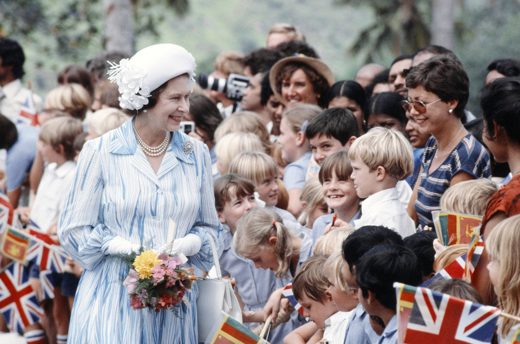 Detail of Queen visit to Sri Lanka 1981 by Mike Maloney