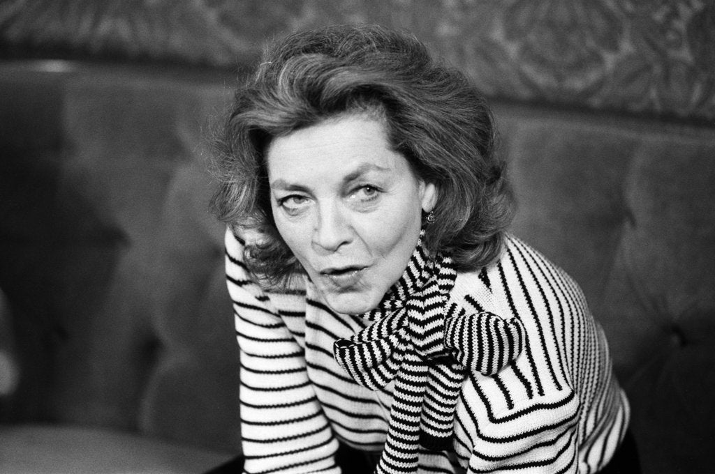 Detail of Lauren Bacall by Burkes