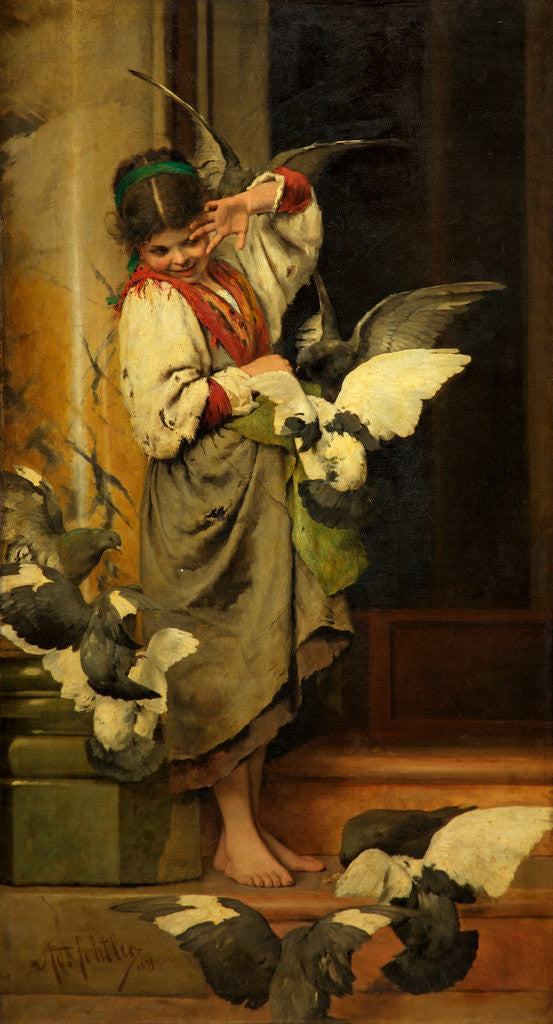 Detail of Souvenir de l'Italie by Adolf Echtler