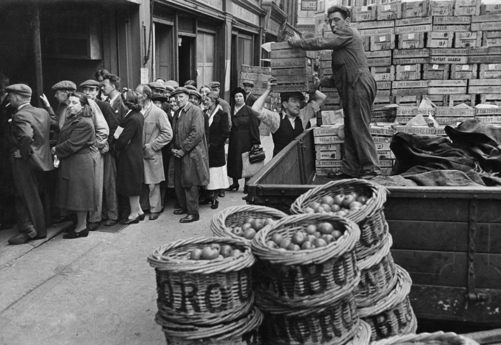 Detail of Tomatoes at Covent Garden 10th June 1942. by Staff