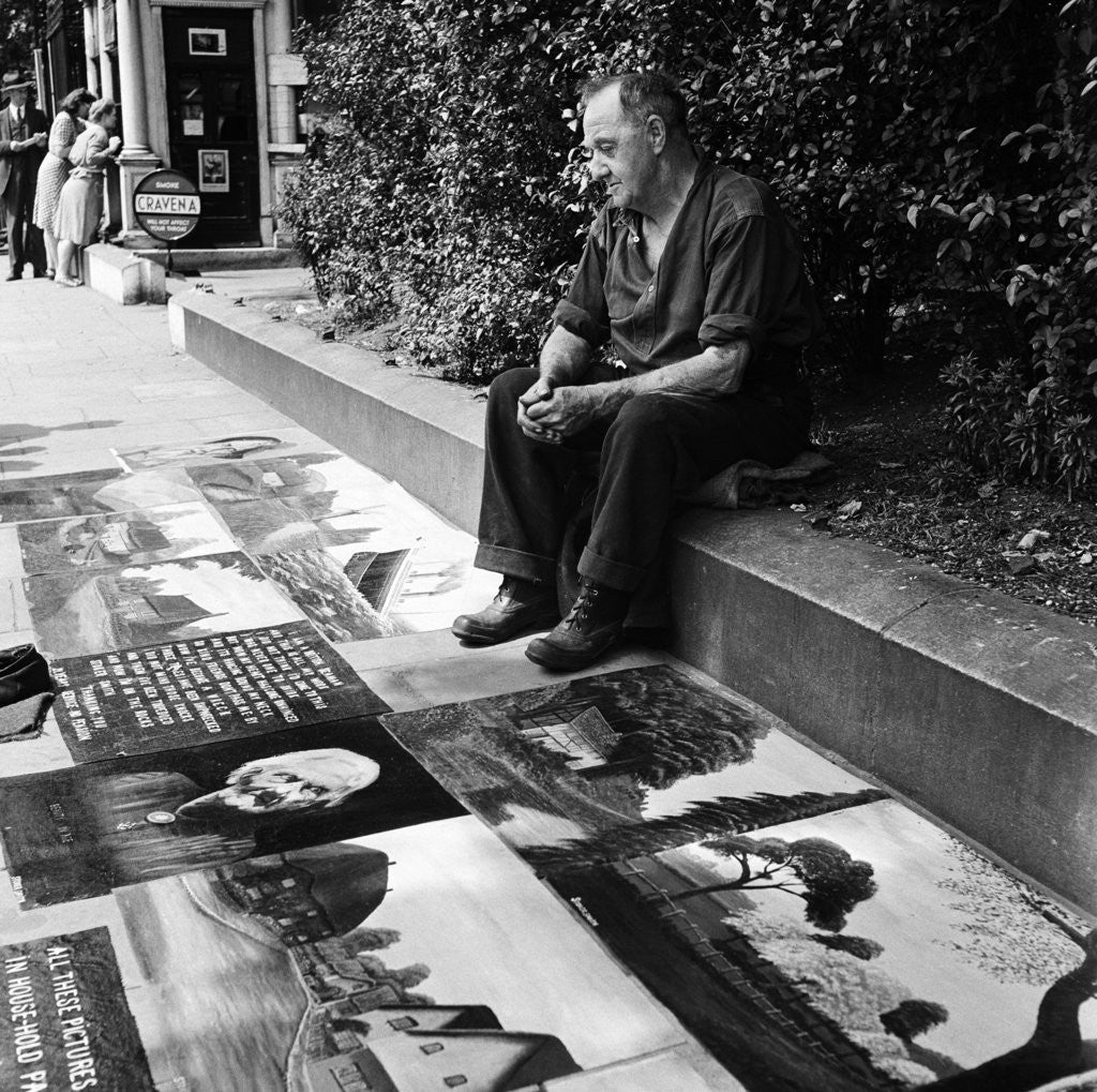 Pavement artist, 1946 by Staff