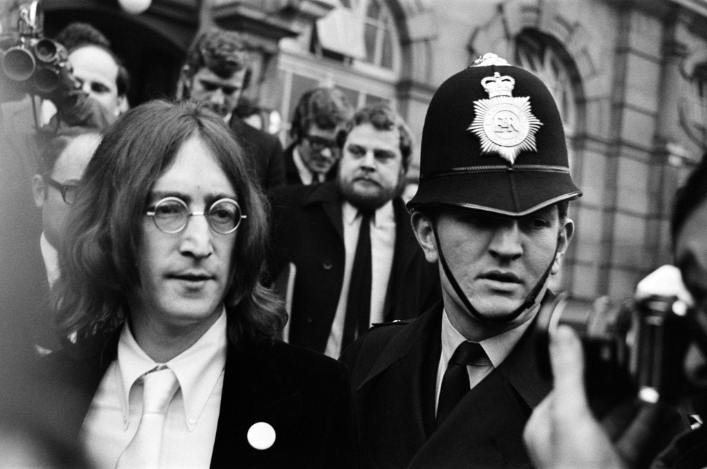Detail of John Lennon and Yoko Ono, 1968 by JONES