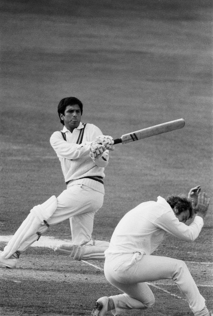 Detail of England v Pakistan 2nd Test 1st innings at Lords. 8th July 1974 by Piper