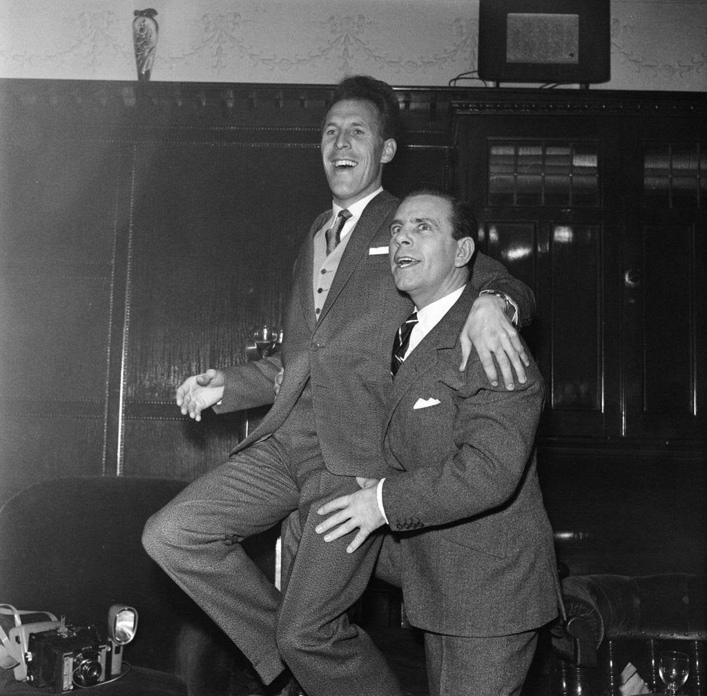 Detail of Bruce Forsyth and Norman Wisdom, 1959 by Geoff Thomas