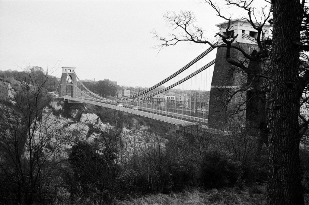 Detail of Clifton Suspension Bridge, Bristol, 1967. by Arthur Sidey