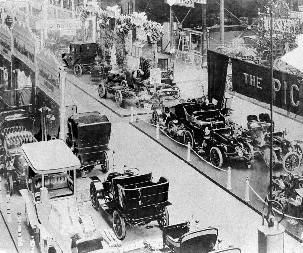 Detail of Motor show 1903 by Staff