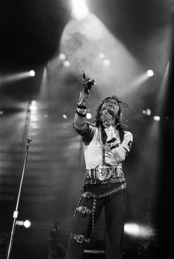 Detail of Michael Jackson 1988 by Liverpool Echo