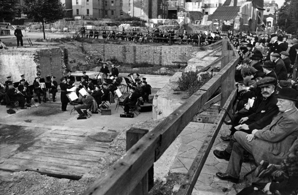 Detail of London Transport Military Band, Chelsea, 1943. by Staff