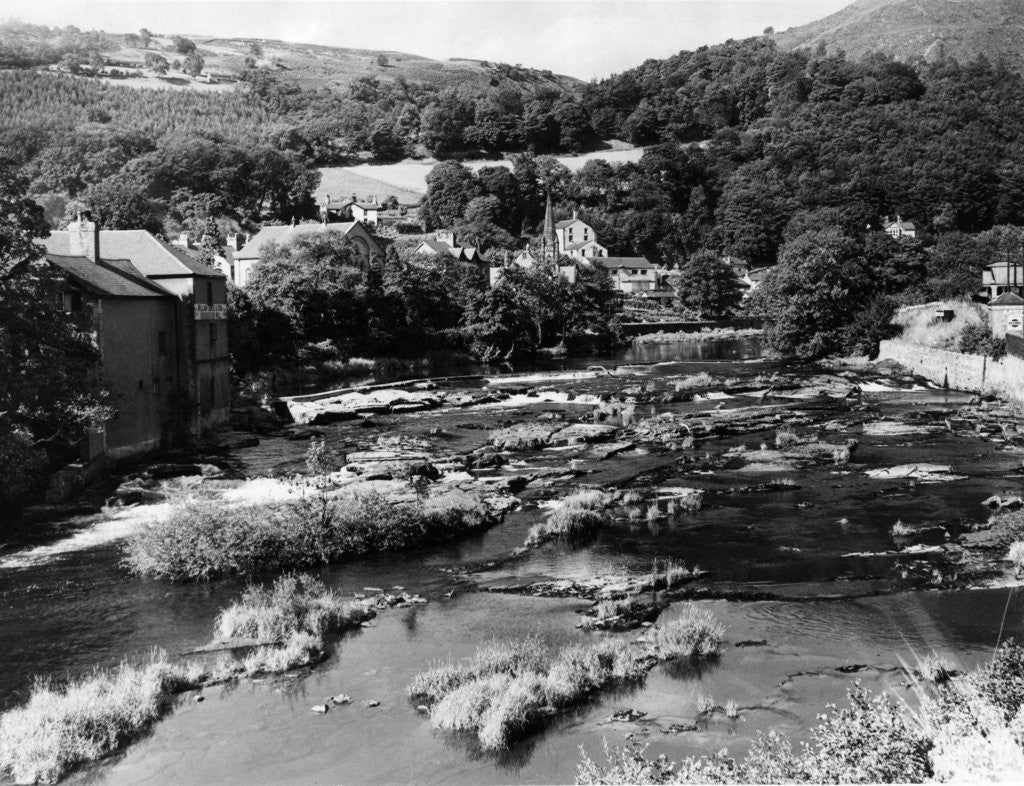 Detail of River Dee at llangollen, Wales by Flint