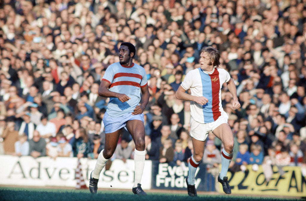 Detail of West Ham United footballer Clyde Best by Mirror Group Newspapers