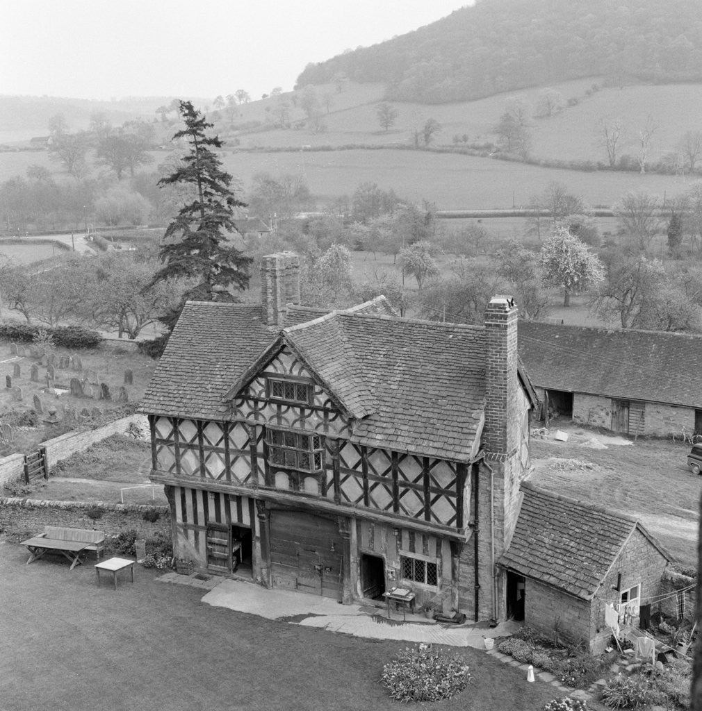 Detail of Stokesay Castle, Shropshire, 1961. by Terry Fincher