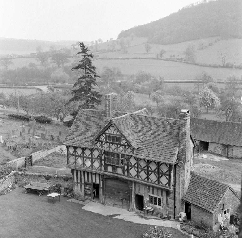 Detail of Stokesay Castle, Shropshire, 1961. by Terry Fincher